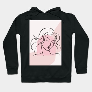 Feminine Abstract Poster Pastel Wall Paper Hoodie